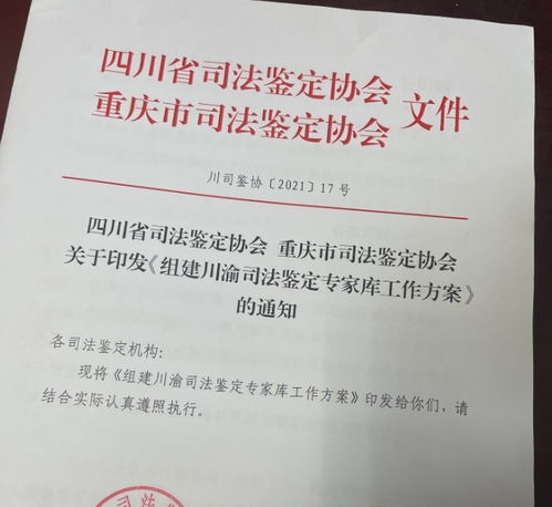 川渝将联合组建司法鉴定专家库